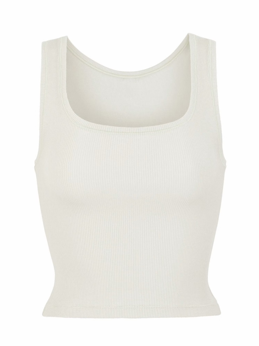 Skims Cotton Rib Tank in Bone